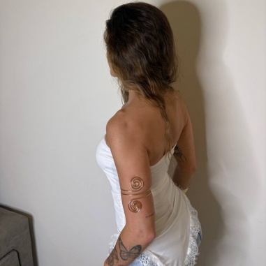 TOP ASIMÉTRICO ENCAJE BLANCO