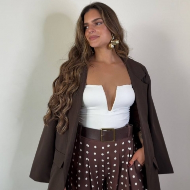 PANTALÓN PALAZZO LUNARES CHOCO