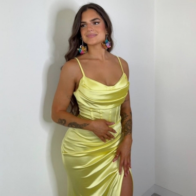 VESTIDO CORSET AMARILLO