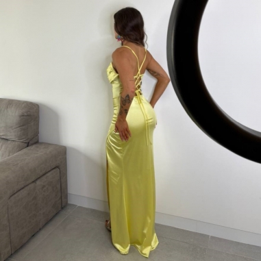 VESTIDO CORSET AMARILLO