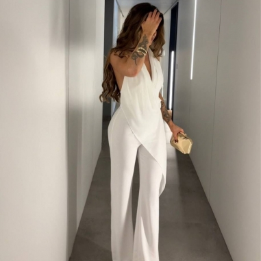 MONO GASA ESCOTE FLUÍDO BLANCO