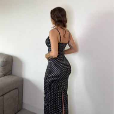 VESTIDO ESCOTE CORAZÓN LUNARES