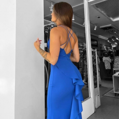 PREVENTA VESTIDO SIRENA AZUL KLEIN