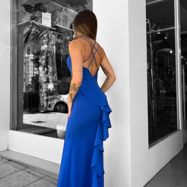 PREVENTA VESTIDO SIRENA AZUL KLEIN