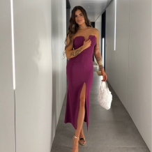 VESTIDO ESCOTE V CEREZA 2