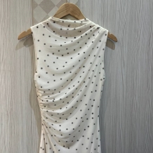 VESTIDO TUL LUNARES BLANCO 2