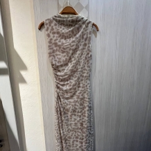 VESTIDO TUL ESTAMPADO CREMA 2