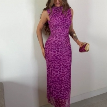 VESTIDO TUL ESTAMPADO CEREZA 2