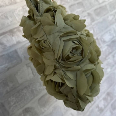 BOLSO ASA PÉTALOS VERDE