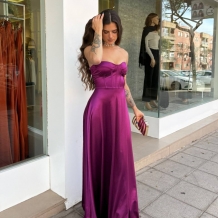 VESTIDO CORSET FLUÍDO CEREZA