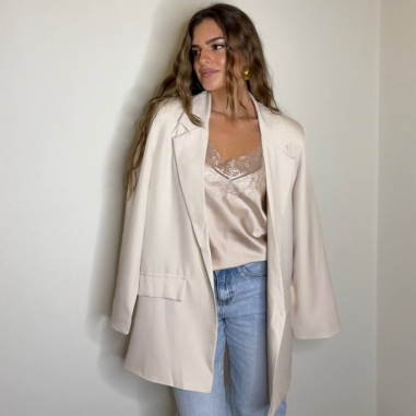 BLAZER BEIGE LARGA