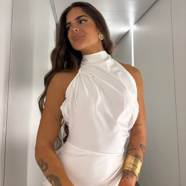 VESTIDO HALTER BLANCO