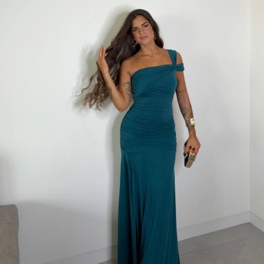 VESTIDO BELLA PETRÓLEO