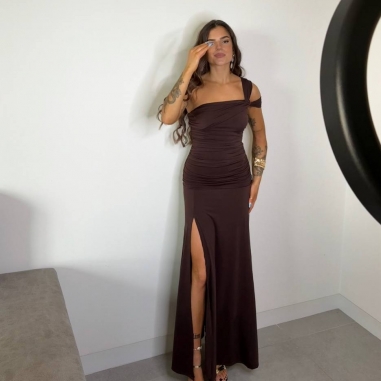 VESTIDO BELLA  CHOCO