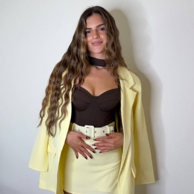 TOP ESCOTE CORAZÓN + LAZADA CHOCO