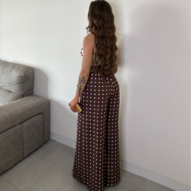 PANTALÓN PALAZZO LUNARES CHOCO