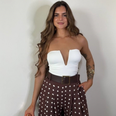 PANTALÓN PALAZZO LUNARES CHOCO