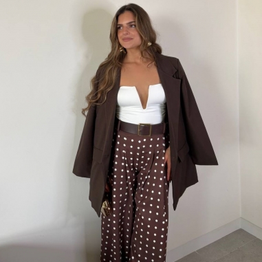 PANTALÓN PALAZZO LUNARES CHOCO