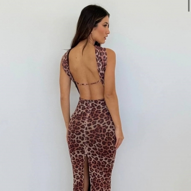 VESTIDO TUL ANIMAL PRINT