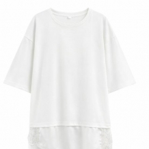 CAMISETA VESTIDO ENCAJE BLANCO 2