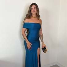 VESTIDO FRUNCIDO ASIMÉTRICO...