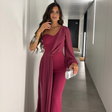 MONO ASIMÉTRICO GASA CEREZA