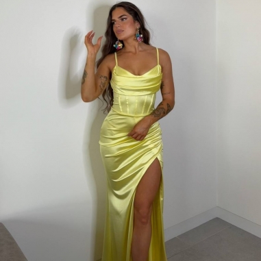 VESTIDO CORSET AMARILLO