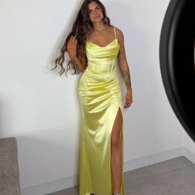 VESTIDO CORSET AMARILLO