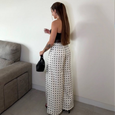 PANTALÓN PALAZZO LUNARES BLANCO