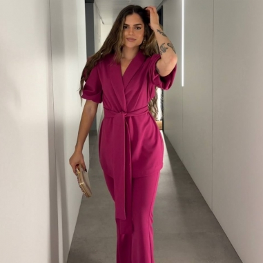 CONJUNTO TRAJE MANGA ABULLONADA...