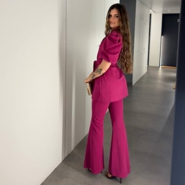 CONJUNTO TRAJE MANGA ABULLONADA...