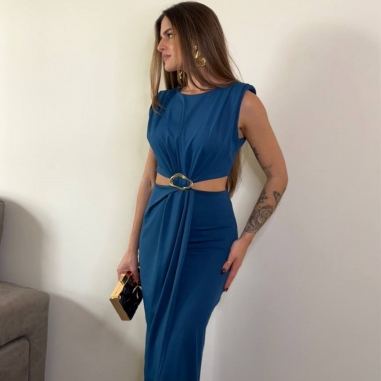 VESTIDO IRIS PETRÓLEO