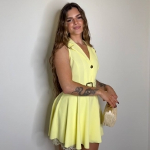 MONO VUELO CINTURÓN ENCAJE...