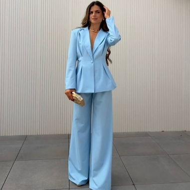 PREVENTA CONJUNTO TRAJE CELESTE