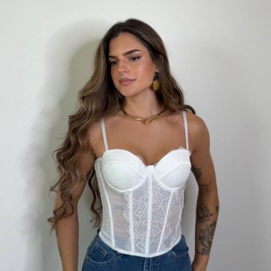 PREVENTA CORSET ENCAJE BLANCO