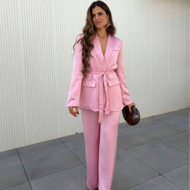 CONJUNTO TRAJE SATÉN ROSITA