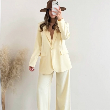 CONJUNTO TRAJE VERA AMARILLO MANTEQUILLA