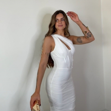 VESTIDO VARILLAS TUL BLANCO
