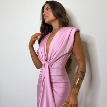 VESTIDO NUDO ROSA 2