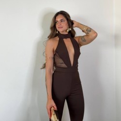 MONO TUL TRANSPARENCIAS CHOCO
