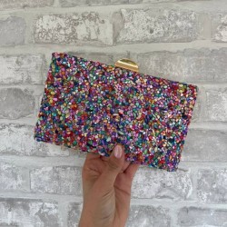 BOLSO EVENTO PIEDRAS COLORES