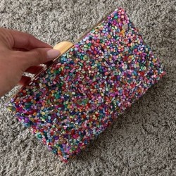 BOLSO EVENTO PIEDRAS COLORES