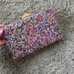 BOLSO EVENTO PIEDRAS COLORES