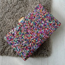 BOLSO EVENTO PIEDRAS COLORES