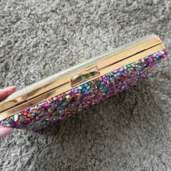 BOLSO EVENTO PIEDRAS COLORES