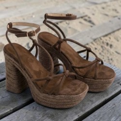 SANDALIA ESPARTO CHOCO