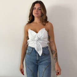 TOP FLOR BLANCO