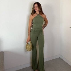 MONO MATILDA NUDO VERDE CAQUI