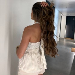FALDA PANTALÓN CINTURÓN CREMA