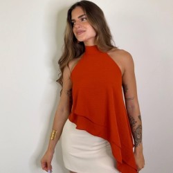 FALDA PANTALÓN CINTURÓN CREMA